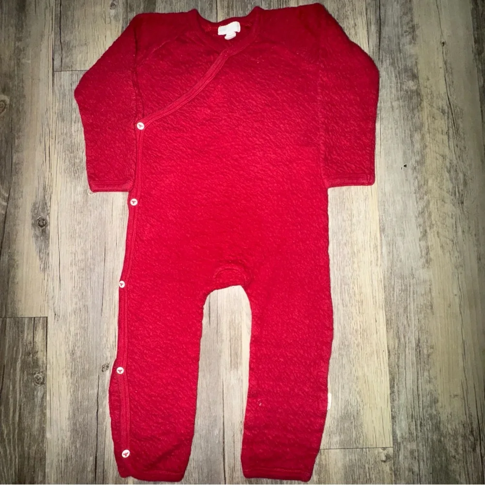 Burt's Bees Baby Vibrant Red Jumpsuit